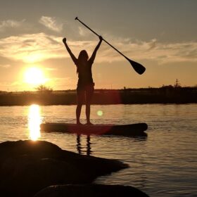 Northwest Paddleboarding Sunset Paddle