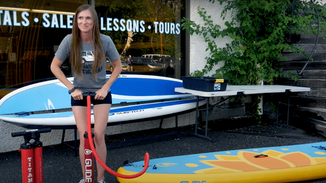 inflating your paddleboard